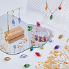 120Pcs 12 Colors Electroplate Glass Pendants PALLOY-FH00172-5
