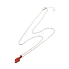 Rack Plating Alloy Heart Pendant Necklaces Sets NJEW-B081-08B-3