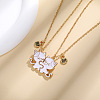 Alloy with Enamel Pendant Necklaces PW-WG800FB-01-3