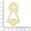 Brass Big Pendants KK-C162-056G-3