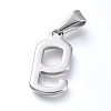 Non-Tarnish 304 Stainless Steel Pendants STAS-L210-05E-P-2