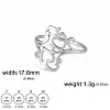 Hollow Out Heart 304 Stainless Steel Finger Rings FS-WGC4FA2-02-1