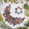 Gorgecraft 90Pcs 3 Style PU Leather with Iron Grommet Eyelet Findings FIND-GF0003-07-4