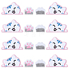 HOBBIESAY 16Pcs 4 Style Cat & Cat Claw Polyester Computerized Embroidery Cloth Self Adhesive/Sew on Patches DIY-HY0001-49-1