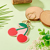 1Pc PU Leather Alloy Keychains KEYC-TA0001-44-5