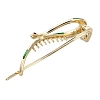 Aolly and Enamel Claw Hair Clips LS-AJEW-M007-01G-3