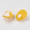 Acrylic Shank Buttons X-BUTT-E049-04-2