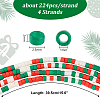4 Strads Christmas Theme Handmade Lampwork Beads LAMP-PH0001-35A-2