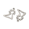 201 Stainless Steel Laser Cut Charms STAS-P428-10P-01-2