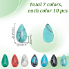 70Pcs 7 Styles Gemstone Cabochons G-GO0001-69-2