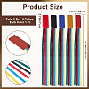 5Pcs 5 Colors Colorful Ribbon PU Leather Bookmarks AJEW-CP0003-86B-2