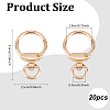 20Pcs Alloy Swivel Key Chain Spring Gate Clasp FIND-AN0001-54-2