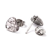 Non-Tarnish 304 Stainless Steel Stud Earring Findings STAS-I183-05A-P-3