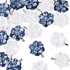 20Pcs 2 Colors Opaque Resin Pearlized Pendants PALLOY-TAC0313-2