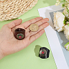 2Pcs 2 Colors Leather & Alloy & Synthetic Turquoise Scarf Clips AJEW-CL0005-24B-3