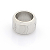 304 Stainless Steel Mixed Style Column Large Hole Beads STAS-J012-M-2