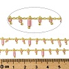 Handmade Brass Column Link Chains CHC-L053-12G-05-2