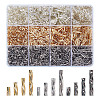 120G 12 Styles Glass Twisted Bugle Beads SEED-HY0001-23-1