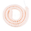 Opaque Solid Color Glass Beads Strands LS-GLAA-N026-3x6mm-01-2