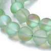 Synthetic Moonstone Beads Strands G-F142-8mm-15-3