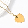 304 Stainless Steel Pendant Necklaces for Women NJEW-U040-02C-G-3