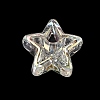 UV Plating Transparent Acrylic European Beads AC-CBA6658-03-2