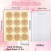 CRASPIRE 120Pcs Flat Translucent Glassine Waxed Paper Treat Bags Cookie Bags STIC-CP0001-11E-2