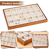 Cuboid Wood Jewelry Display Trays ODIS-WH0050-09A-4