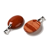 Natural Red Jasper Pendants G-Z055-03P-17-2