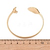 Marine 304 Stainless Steel Cuff Bangles for Women BJEW-Z147-01G-04-3