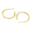 Rack Plating Brass Ring Stud Earrings for Women EJEW-K245-12G-2