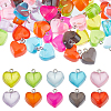SUNNYCLUE 100Pcs 10 Colors Valentine's Day Transparent Resin Pendants FIND-SC0003-28-1