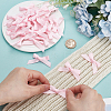 Bowknot Polyester Pins JEWB-WH0010-89C-3