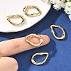 SHEGRACE Brass Spring Gate Rings XGRQ58793-761G-4