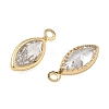 Brass Pave Cubic Zirconia Charms CU-CBABEB3-06G-03-2