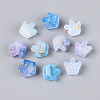 Frosted Transparent Acrylic Beads FACR-T009-01B-2