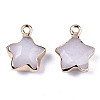 Natural White Jade Pendants G-N326-36K-2