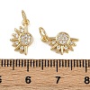 Brass Micro Pave Cubic Zirconia Pendants KK-B150-02G-01-3