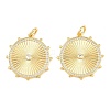 Brass Micro Pave Cubic Zirconia Pendants X-KK-C162-062G-02-1