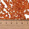 Spray Painted Glass Seed Beads SEED-F005-05A-03-4