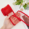 Elastic Polyester Mesh Ribbons OCOR-WH0082-172B-3