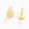 Brass Earring Hooks X-KK-A093-G-NF-2