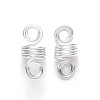 Aluminum Hair Braid Dreadlock Beads ALUM-S017-001B-2