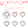 WADORN 30Pcs 6 Colors Alloy Charms PALLOY-WR0001-15-2