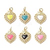 Eco-Friendly Rack Plating Brass Micro Pave Cubic Zirconia Pendants KK-F845-33G-1