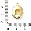 Brass Micro Pave Cubic Zirconia Pendants KK-L229-030G-3
