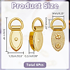 6Pcs Zinc Alloy Suspension Clasps FIND-AR0006-70-2
