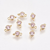 Brass Cubic Zirconia Links KK-P138-16C-1