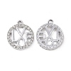 Alloy Crystal Rhinestone Pendants ALRI-C008-21P-1