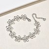 Hollow Hammered 304 Stainless Steel Link Chain Bracelets for Women BJEW-F539-01A-P-1